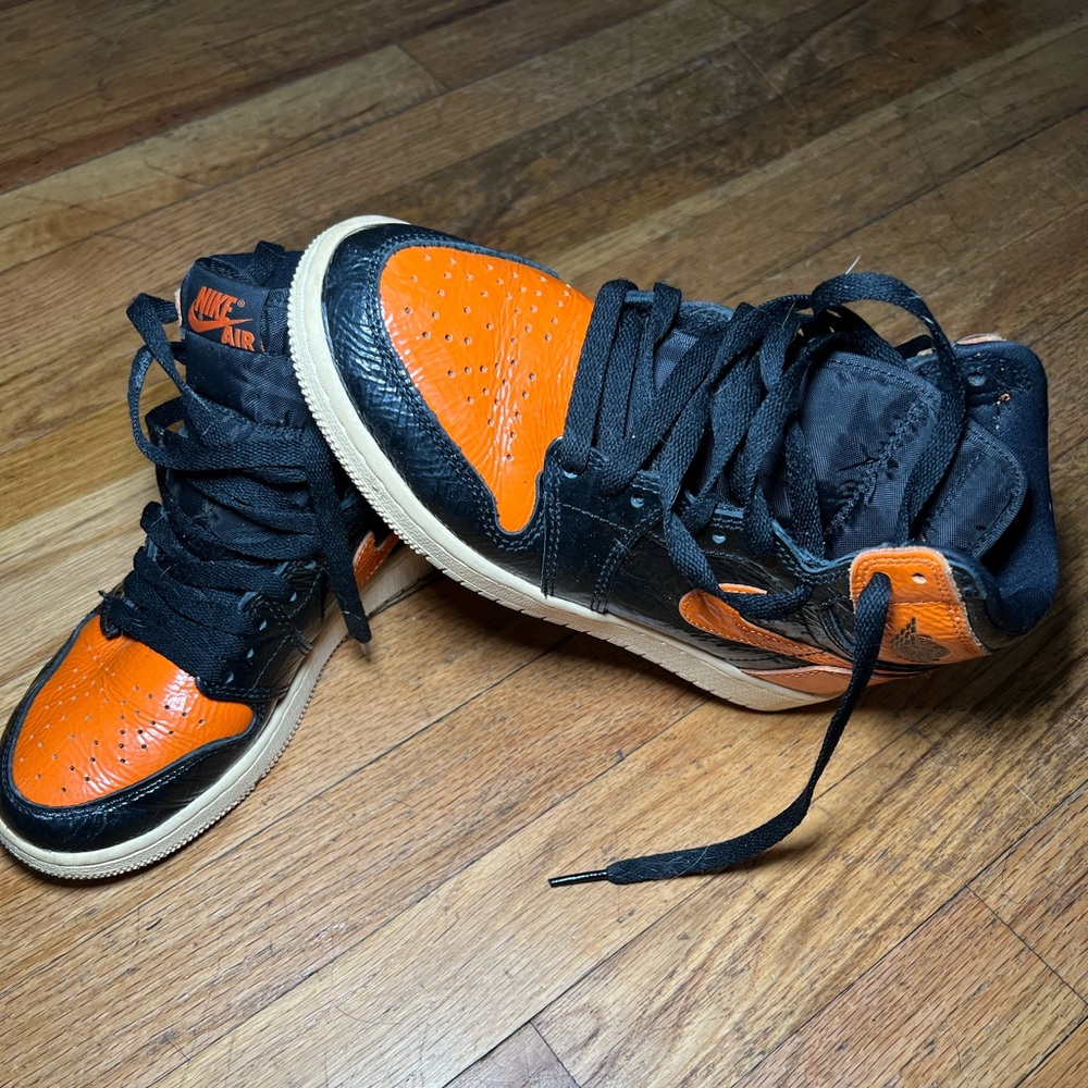 Orange & Black Nikes